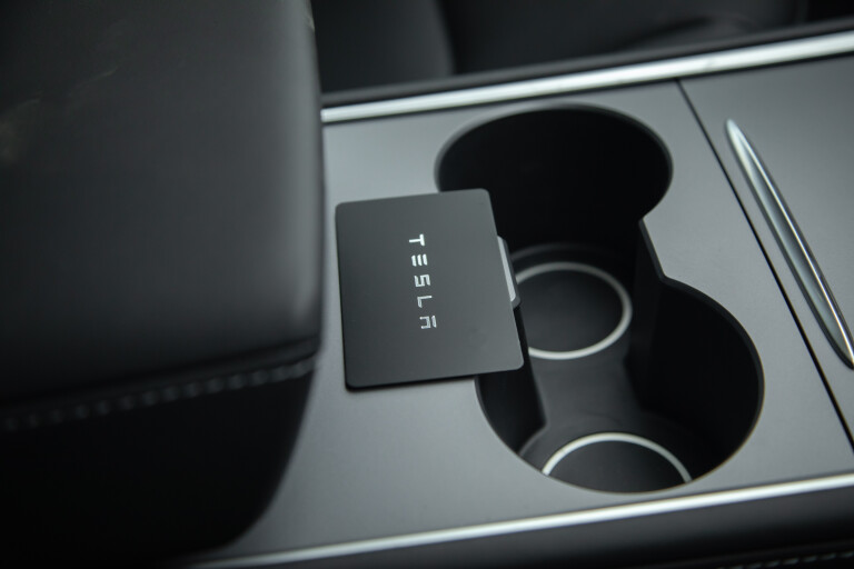 Wheels Reviews 2022 Tesla Model 3 Deep Blue Metallic Australia Detail Centre Console Cupholder S Rawlings