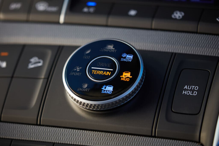 Wheels Reviews 2022 Hyundai Palisade Elite Australia Interior Drive Mode Selector Dial