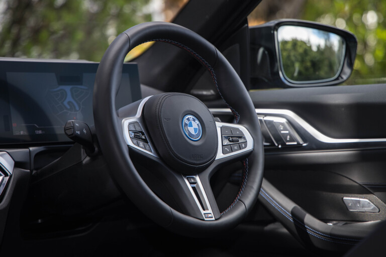 Wheels Reviews 2022 BMW I 4 M 50 Australia Interior Steering Wheel 01 G Sullivan