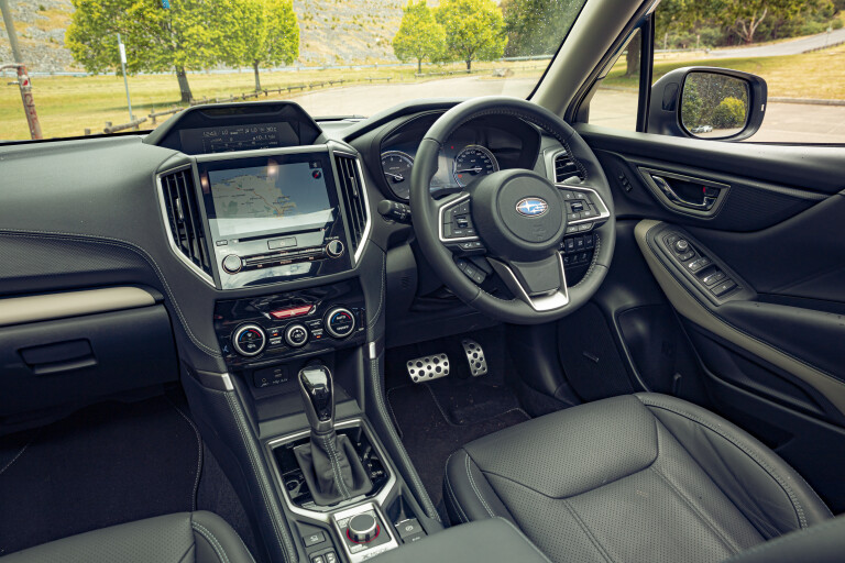 A Brook 2022 Subaru Forester Mitsubishi Outlander Kia Sportage Comparison Interior 22