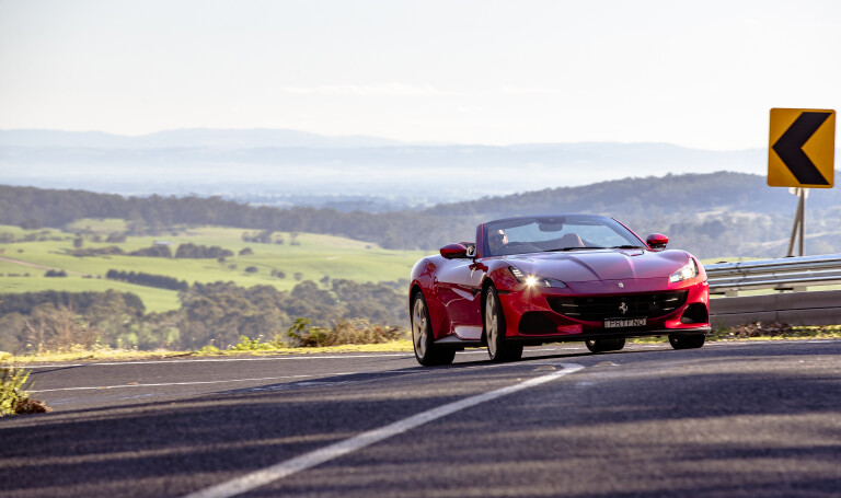 Motor Features 2021 Ferrari Portofino M Front Side Driving