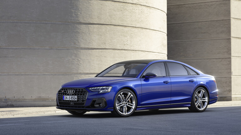 Wheels Reviews 2022 Audi S 8 Ultra Blue EU Spec Static Front 1