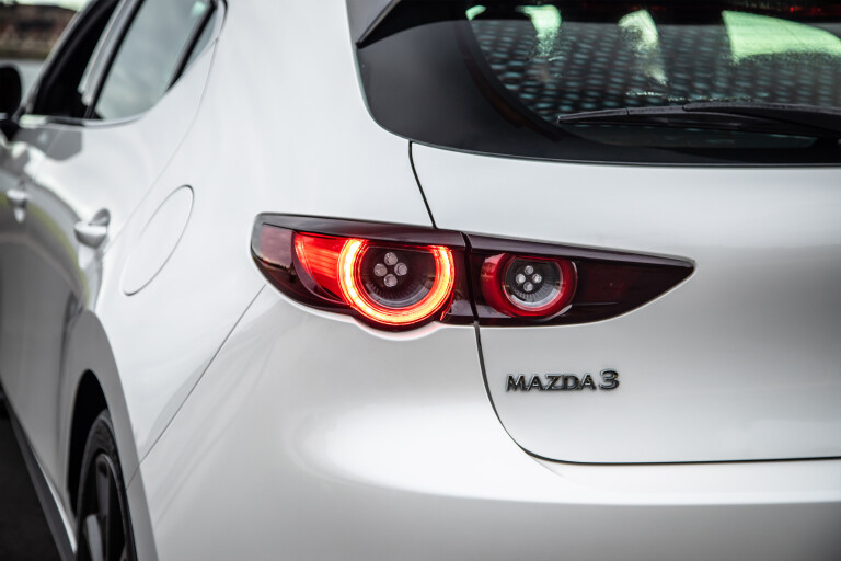 Wheels Reviews 2021 Mazda 3 Astina Hatch Taillight