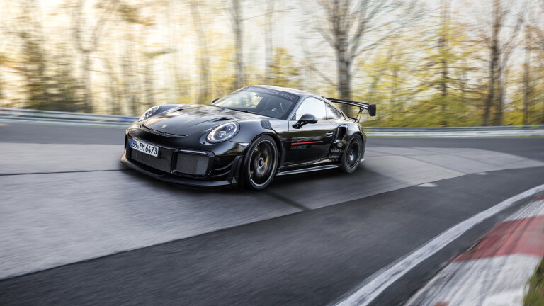 Motor News Porsche 911 GT 2 RS MR Front Quarter Action