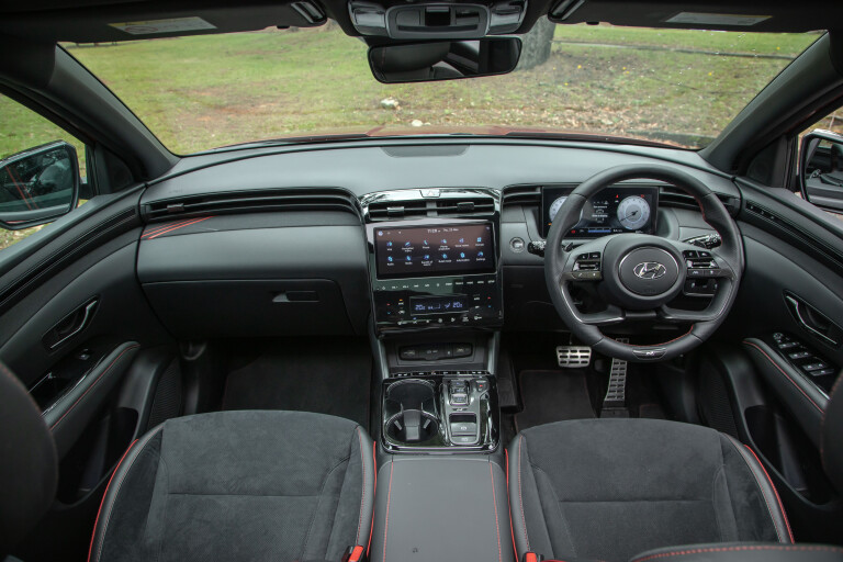 Wheels Reviews 2022 Hyundai Tucson N Line 1 6 T Australia Interior Dashboard S Rawlings