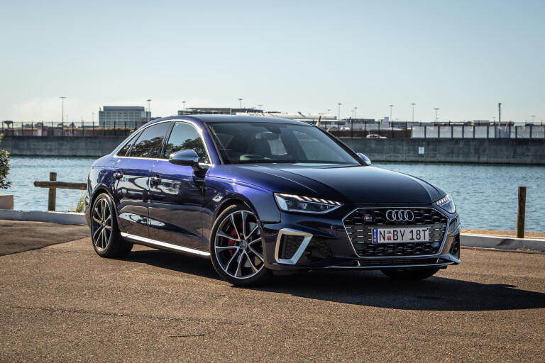 Wheels Reviews 2021 Audi S 4 Navarra Blue Metallic Static Front
