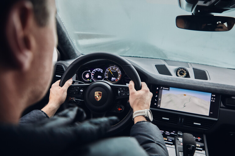 Motor Reviews 2022 Porsche Cayenne Turbo GT EU Spec Interior Driving