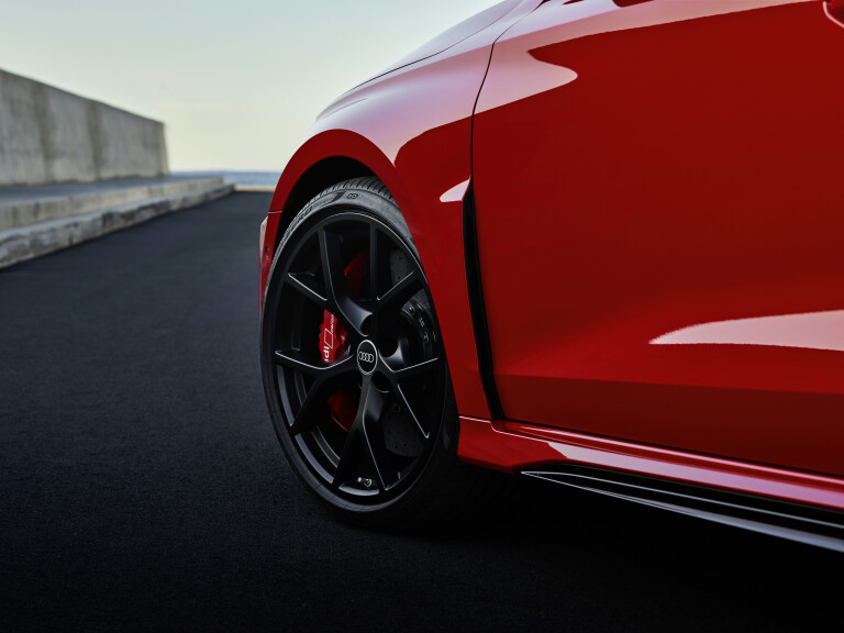 Wheels Reviews 2022 Audi RS 3 Sportback Tango Red Detail Wheel Euro Spec