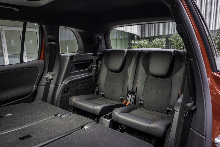 Wheels Reviews 2022 Mercedes EQ EQB 350 4 Matic Patagonia Red EU Spec Interior Thrid Row Seats