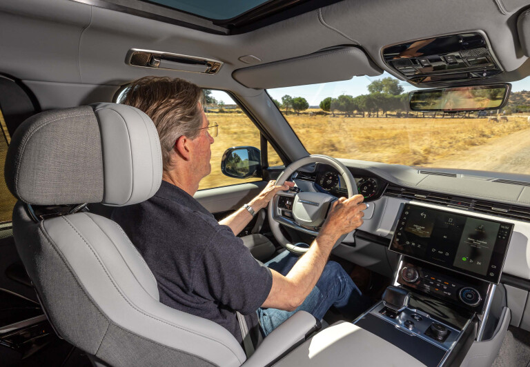 2023 Land Rover Range Rover Angus Mac Kenzie Driving Interior 10