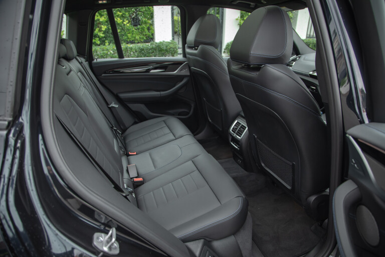 Wheels Reviews 2022 BMW I X 3 Australia Interior Rear Seat Legroom Headroom S Rawlings