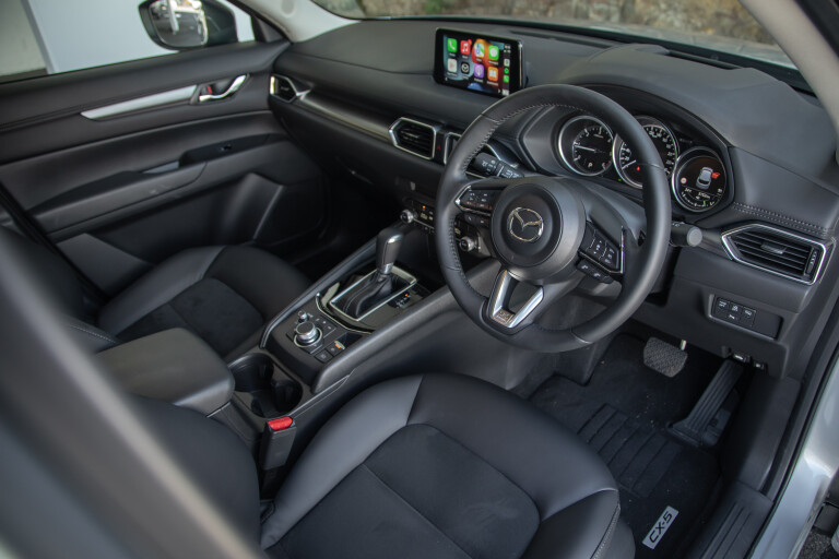 Wheels Reviews 2021 Mazda CX 5 Touring Diesel Sonic Silver Metallic Interior Driver Seat S Rawlings