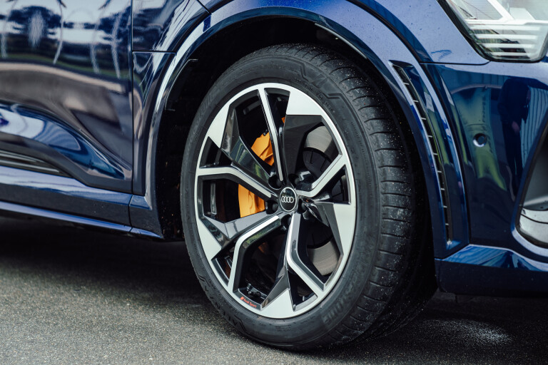 Wheels Reviews 2022 Audi E Tron S Navarra Blue Metallic Australia Detail Wheel