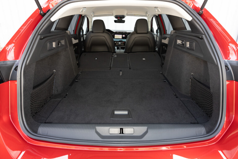 Wheels Reviews 2022 Peugeot 308 SW Elixir Red Euro Spec Luggage Boot Space Seats Folded