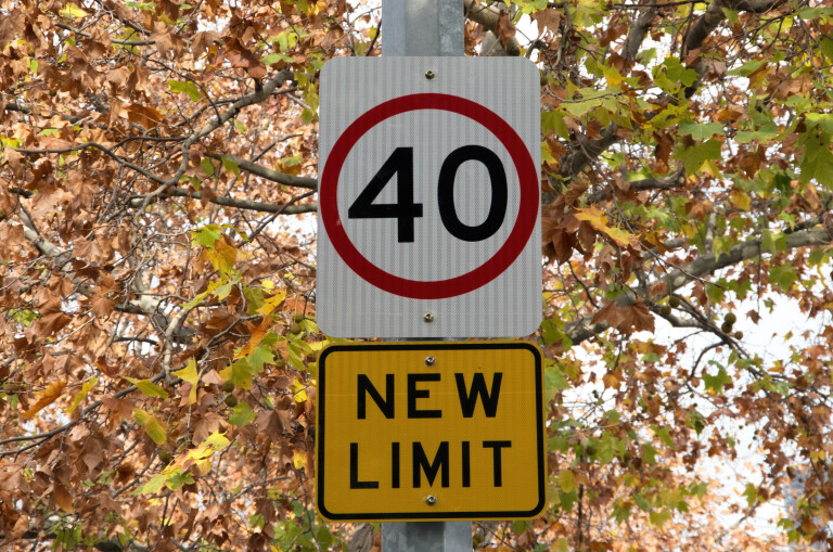 Getty Images Speed Limit Sign 40 Kmh