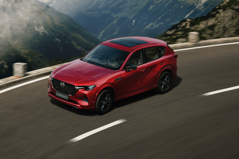 2022 Mazda CX 60 Red with Black Leather 4