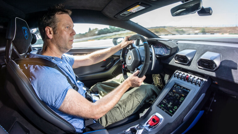 Wheels Reviews 2021 Lamborghini Huracan STO Interior Driving Position Car Magazine