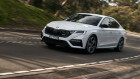 2022 Skoda Octavia RS Candy White Dynamic Front Cornering 2
