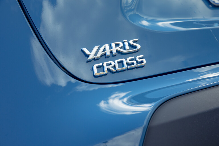 Wheels Reviews 2021 Toyota Yaris Cross Hybrid 2 WD Urban Detail Rear Badge