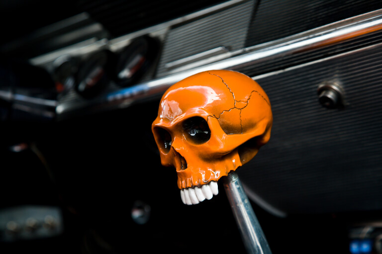 Street Machine Features Adrian Kiwikiwi Chev Bel Air Skull Gearknob