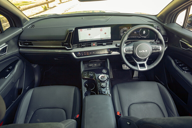 A Brook 2022 Subaru Forester Mitsubishi Outlander Kia Sportage Comparison Interior 52