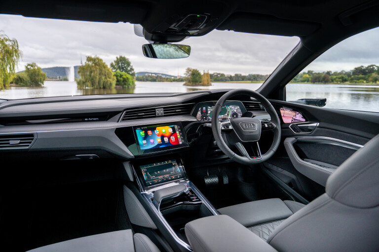 Wheels Reviews 2022 Audi E Tron S Australia Interior Cabin 1