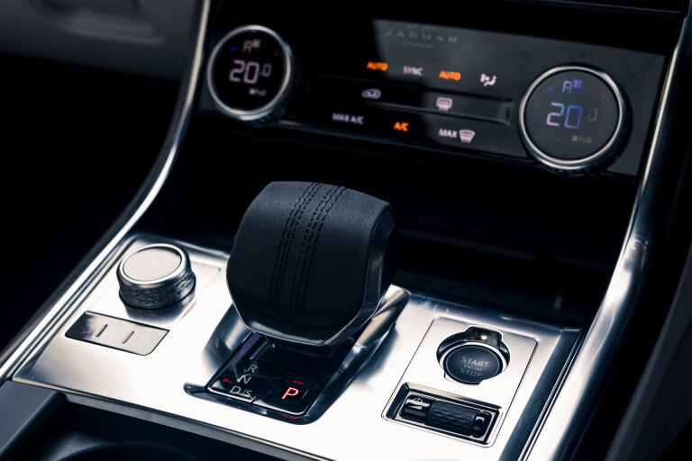 Wheels Reviews 2021 Jaguar XF R Dynamic HSE P 300 AWD Interior Gear Selector