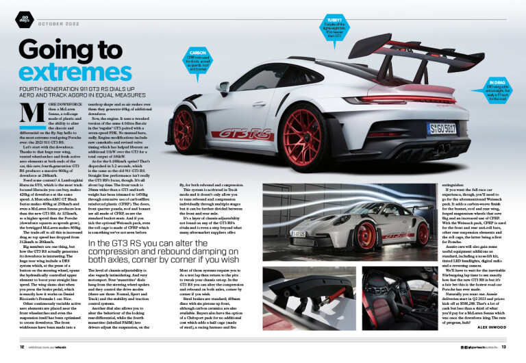 Wheels Magazine October 2022 Preview GT 3 RS