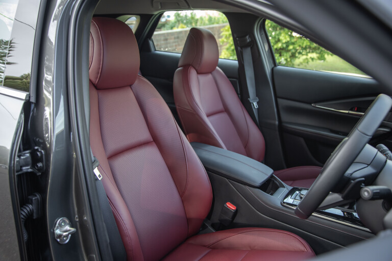 Wheels Reviews 2022 Mazda CX 30 G 25 Touring Machine Grey Metallic Australia Interior Front Seat Design S Rawlings