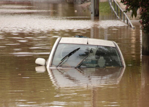 Flooded Car