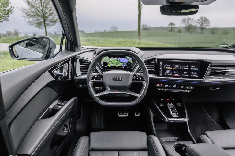 Wheels Features 2022 Audi Q 4 Sportback 50 E Tron Quattro EU Spec Interior Dashboard