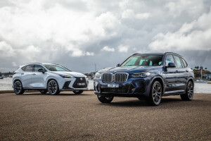 2022 BMW X3 xDrive30e vs Lexus NX450h+ F Sport comparison SRawlings