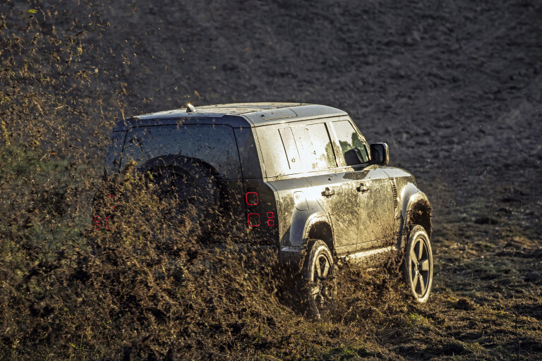 Motor Features LR Defender Behind The Scenes Image Of The New Land Rover Defender Featured In No Time To Die 131119 003