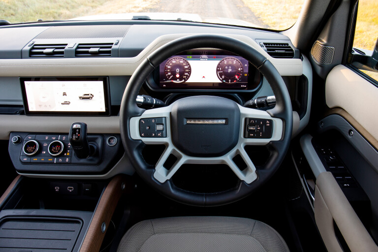 Wheels Reviews 2022 Land Rover Defender 110 D 300 SE Dashboard