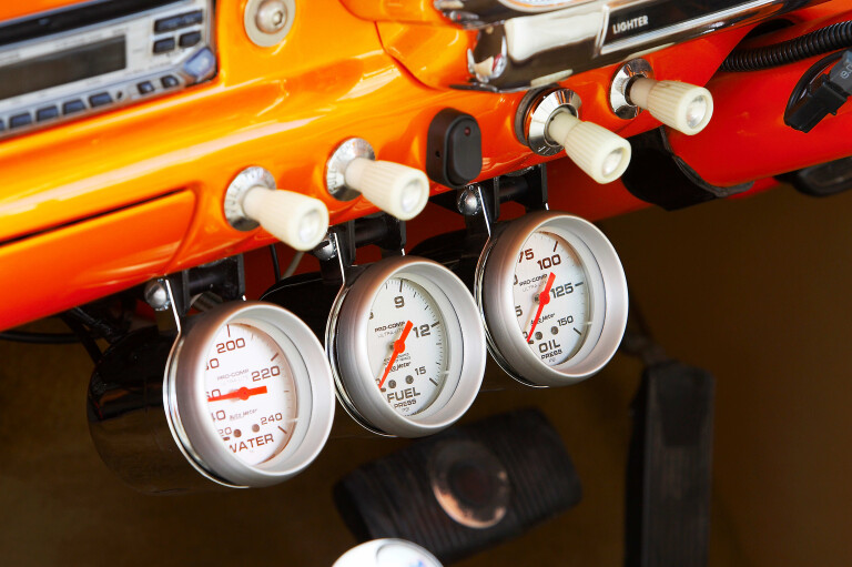 The street machine features Tom Hastings Ford Falcon XP hardtop gauges