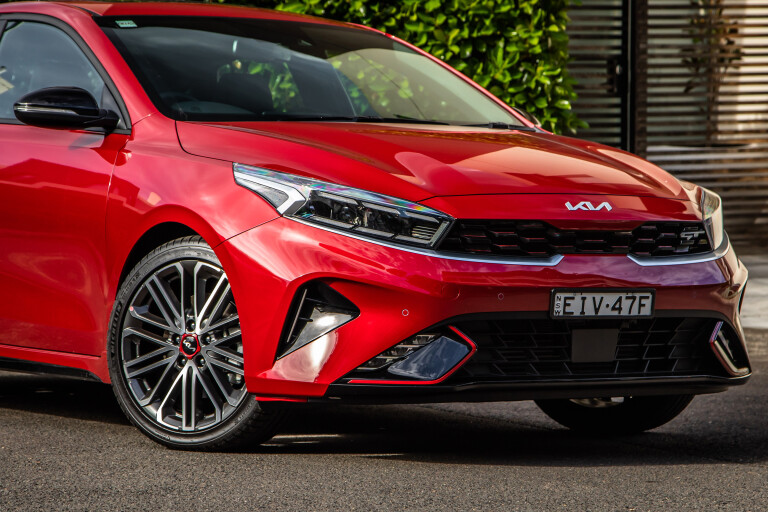 Which Car Car Reviews 2022 Kia Cerato GT Red Hatch Facelift Change