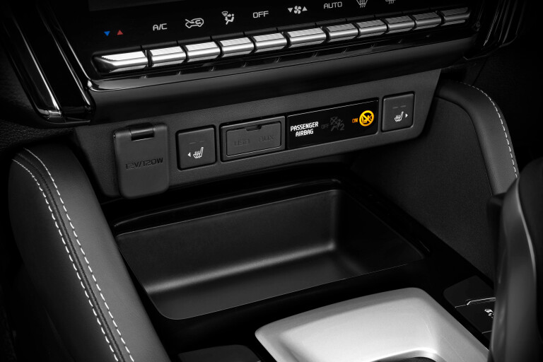 Wheels Reviews 2021 Isuzu MU X LS U Front Centre Console Charging Ports
