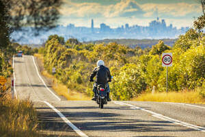 Getty Images Speed Limit Sign 80 Kmh With Motorbike