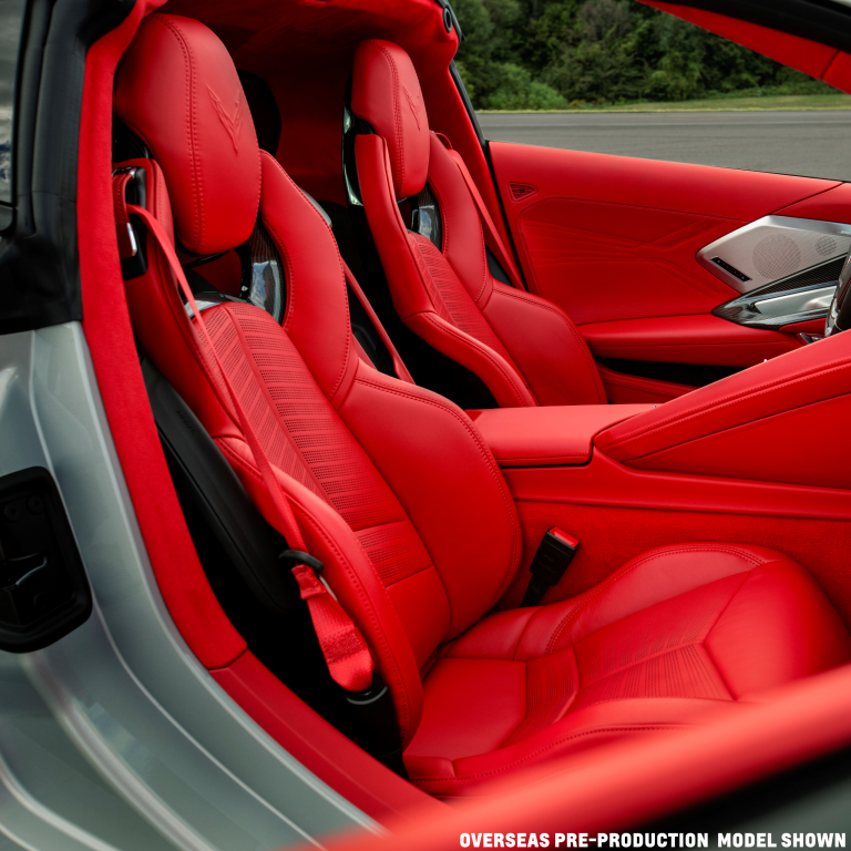 Motor News MY 23 Corvette Red Interior