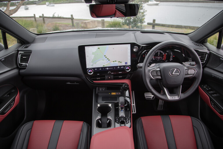 Wheels Reviews 2022 Lexus NX 350 AWD Australia Interior Cabin 01 S Rawlings
