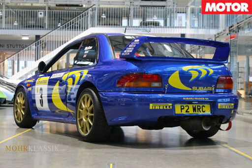 McRae’s 1997 Subaru Impreza WRC rear