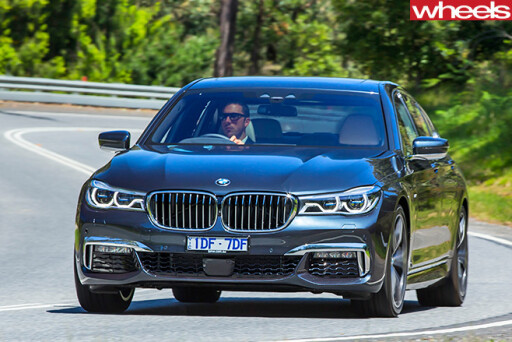 Bmw -7-Series -front -driving -on -road
