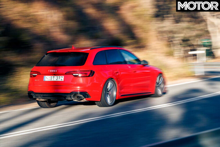 Performance Car Of The Year 2019 6th Place Audi RS 4 Avant Road Test Rear Jpg