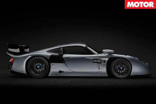 Porsche GT1 Evo road racer for sale side
