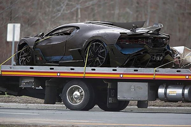 Bugatti Divo crash is a fake