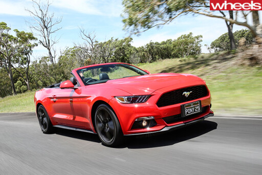 Ford -Mustang -Convertible -front -side -driving