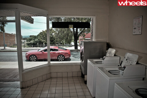 2013-Bentley -Continental -GT-at -laundromat