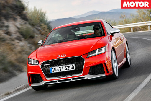 Audi TT RS front driving