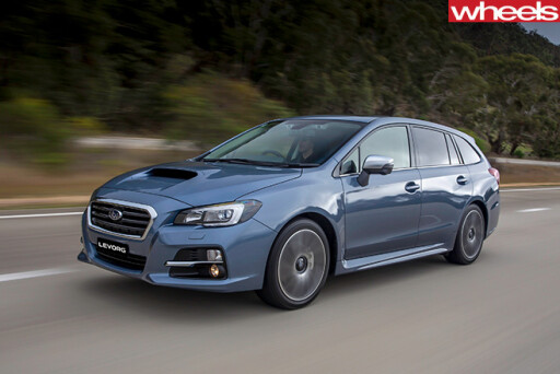Subaru -Levorg -wagon -front -side -driving