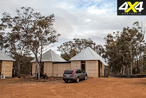 Rammed earth cabins